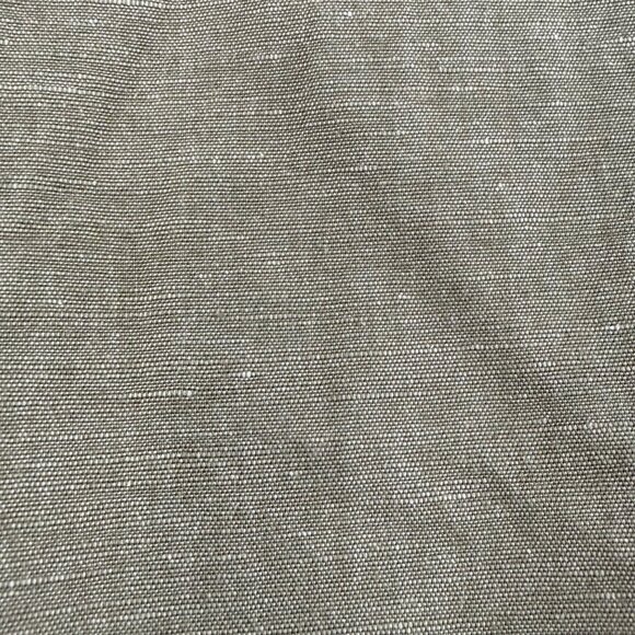 Unisex Uniqlo Olive Green Linen-Cotton Short Sleeve Button-Up Shirt Size M - Picture 7 of 9